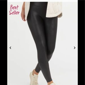Spanx faux-leather leggings